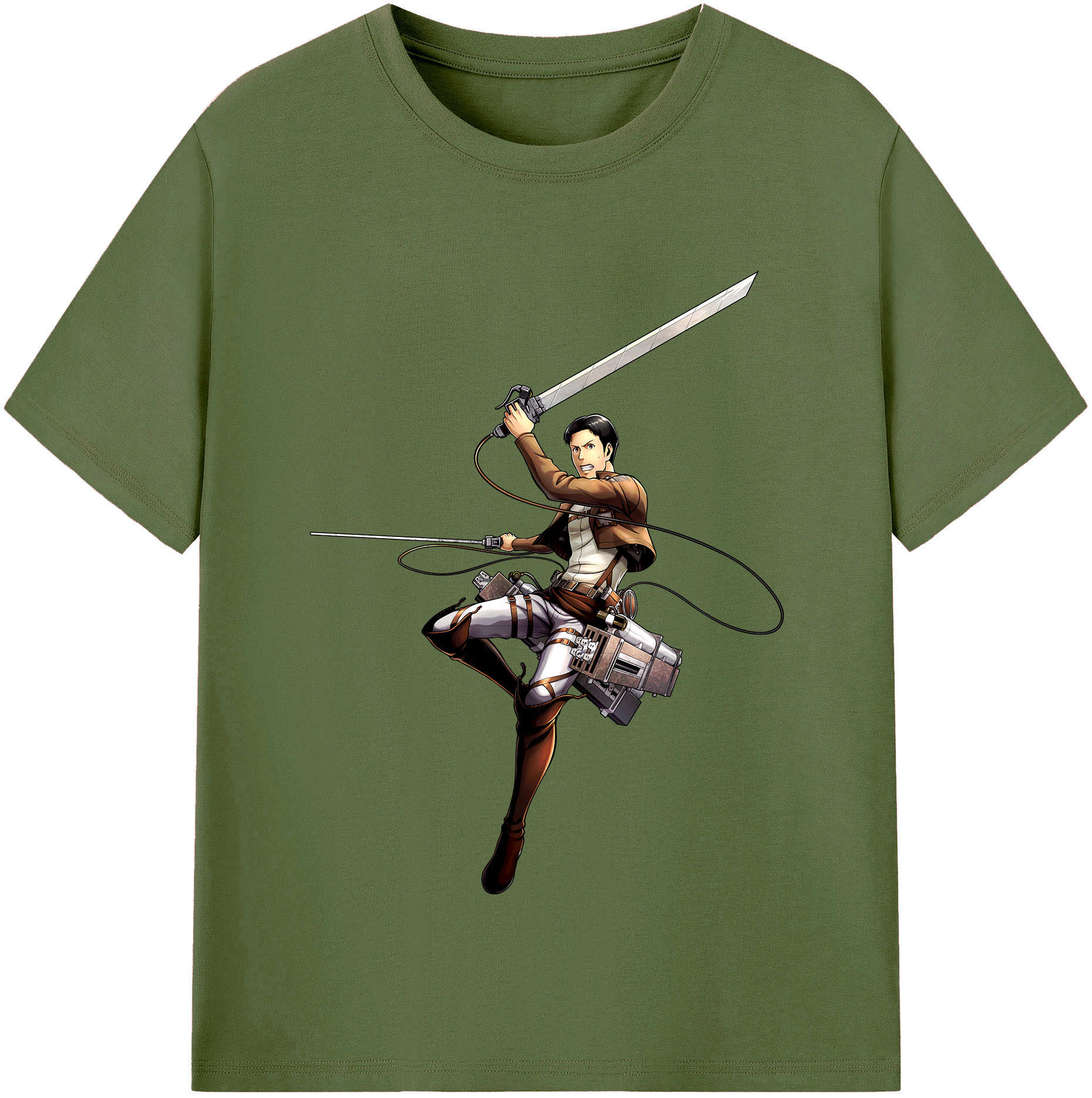 （画像用） 進撃の巨人 Attack on Titan 綿100％半袖Tシャツ（フロントプリント）